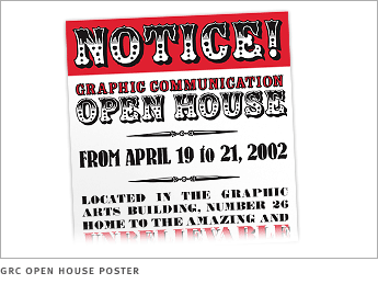 GRC Open House poster